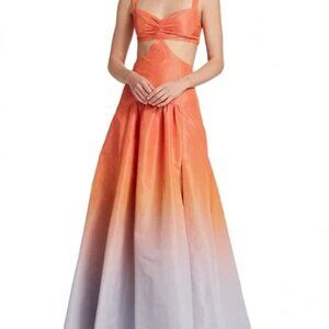 Silvia tcherassi orange ombré gown